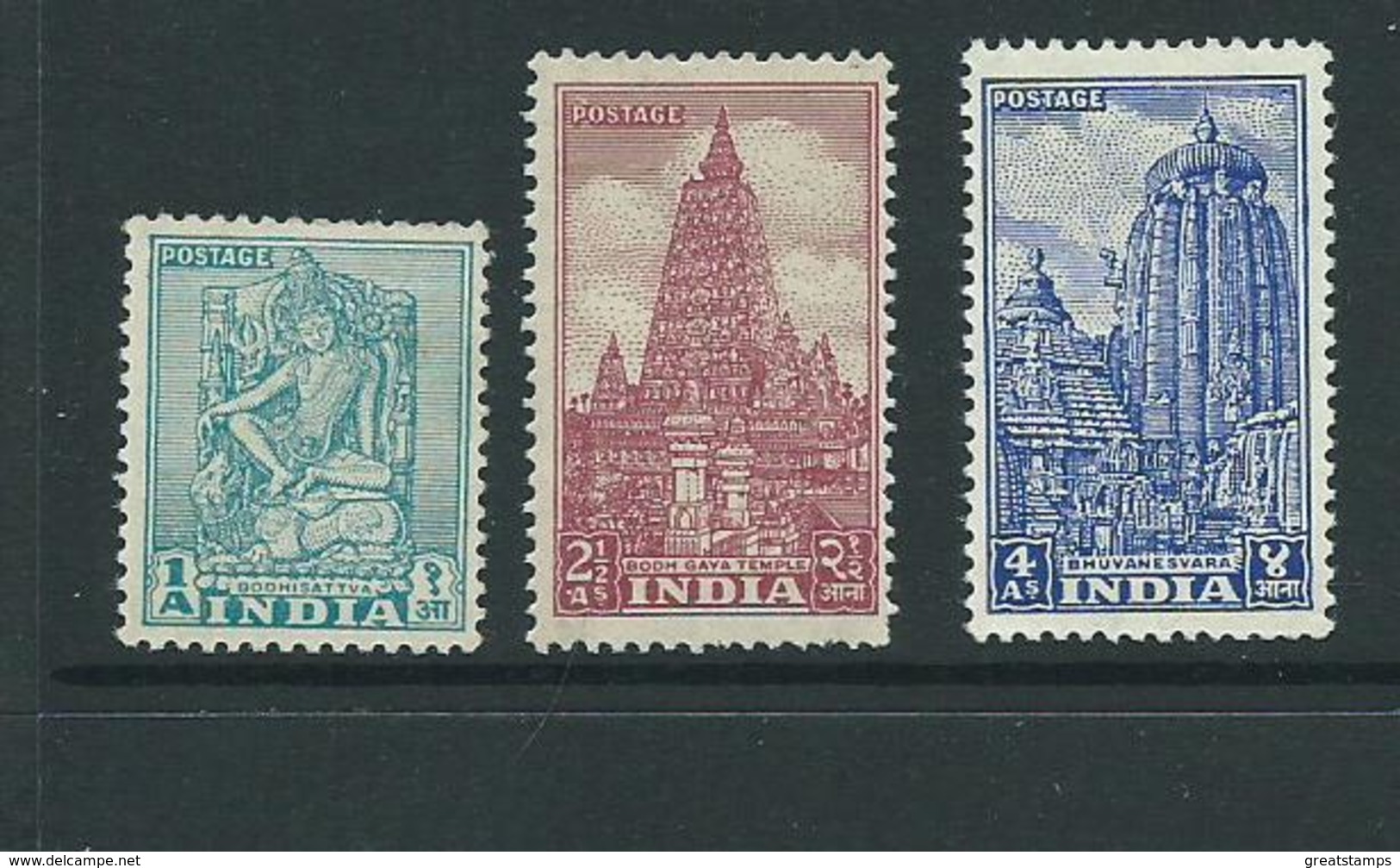 India Stamps Set Mnh Sg333 /333c  Cv £15 Mint Not Hinged - Nuevos