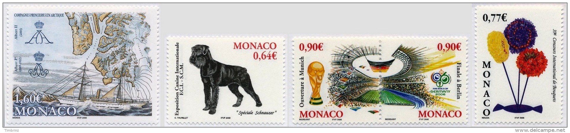 MONACO Année Complète 2006 - Yv. 2528 à 2587 ** TB  - 60 Timbres ** MNH ..Réf.MON20111 - Années Complètes