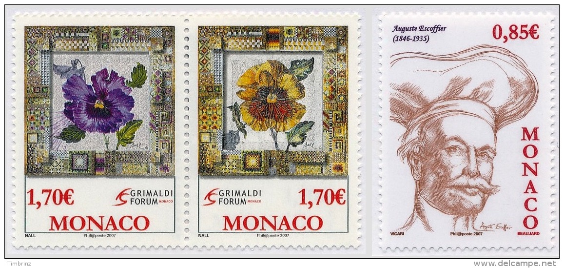 MONACO Année complète 2006 - Yv. 2528 à 2587 ** TB  - 60 timbres ** MNH ..Réf.MON20111