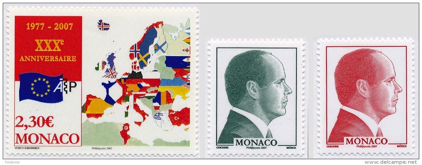 MONACO Année complète 2006 - Yv. 2528 à 2587 ** TB  - 60 timbres ** MNH ..Réf.MON20111