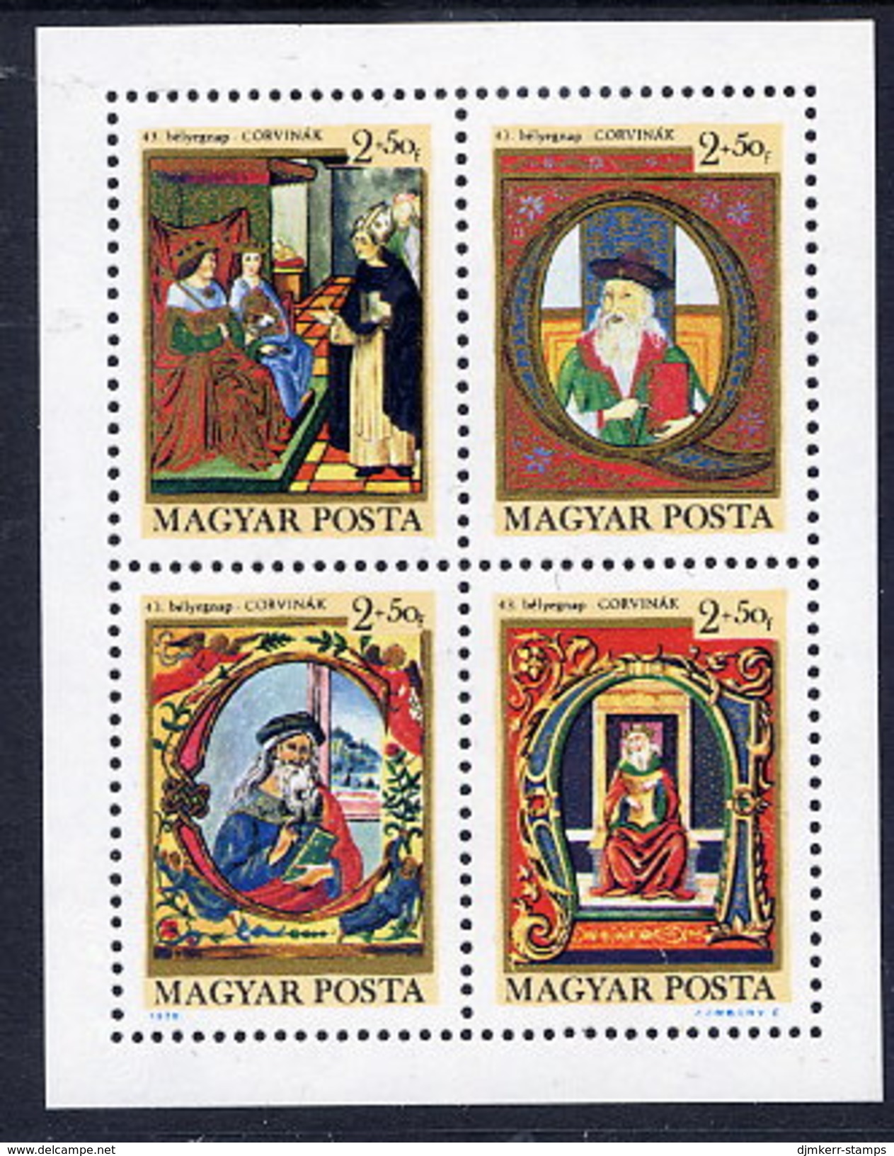 HUNGARY 1970 Stamp Day: Art  Block MNH / **.  Michel Block 77 - Blocchi & Foglietti