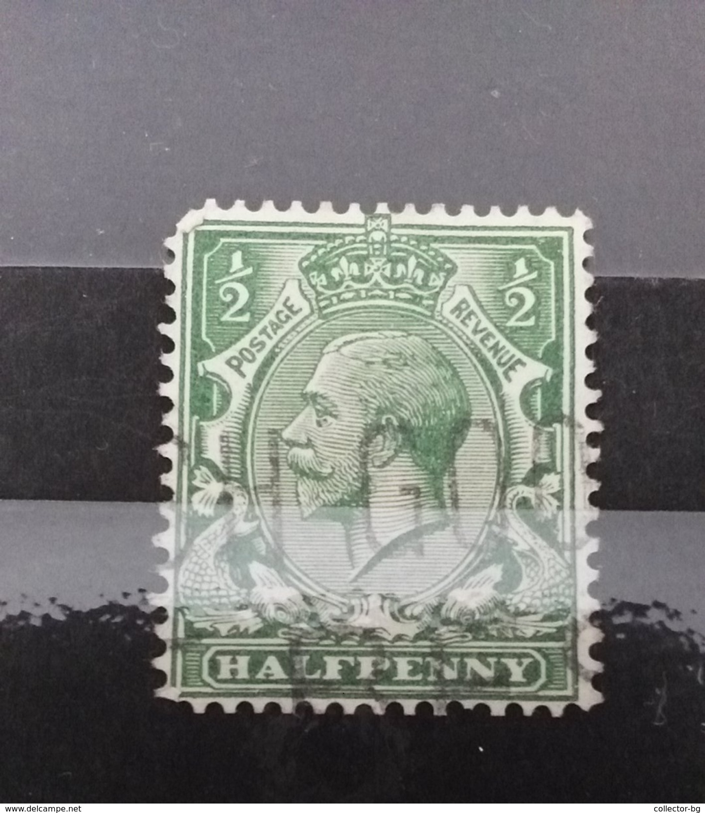 RARE 1/2 HALF PENNY GREAT BRITAIN KING EDWARD VII 1902 USED  STAMP TIMBRE - Used Stamps