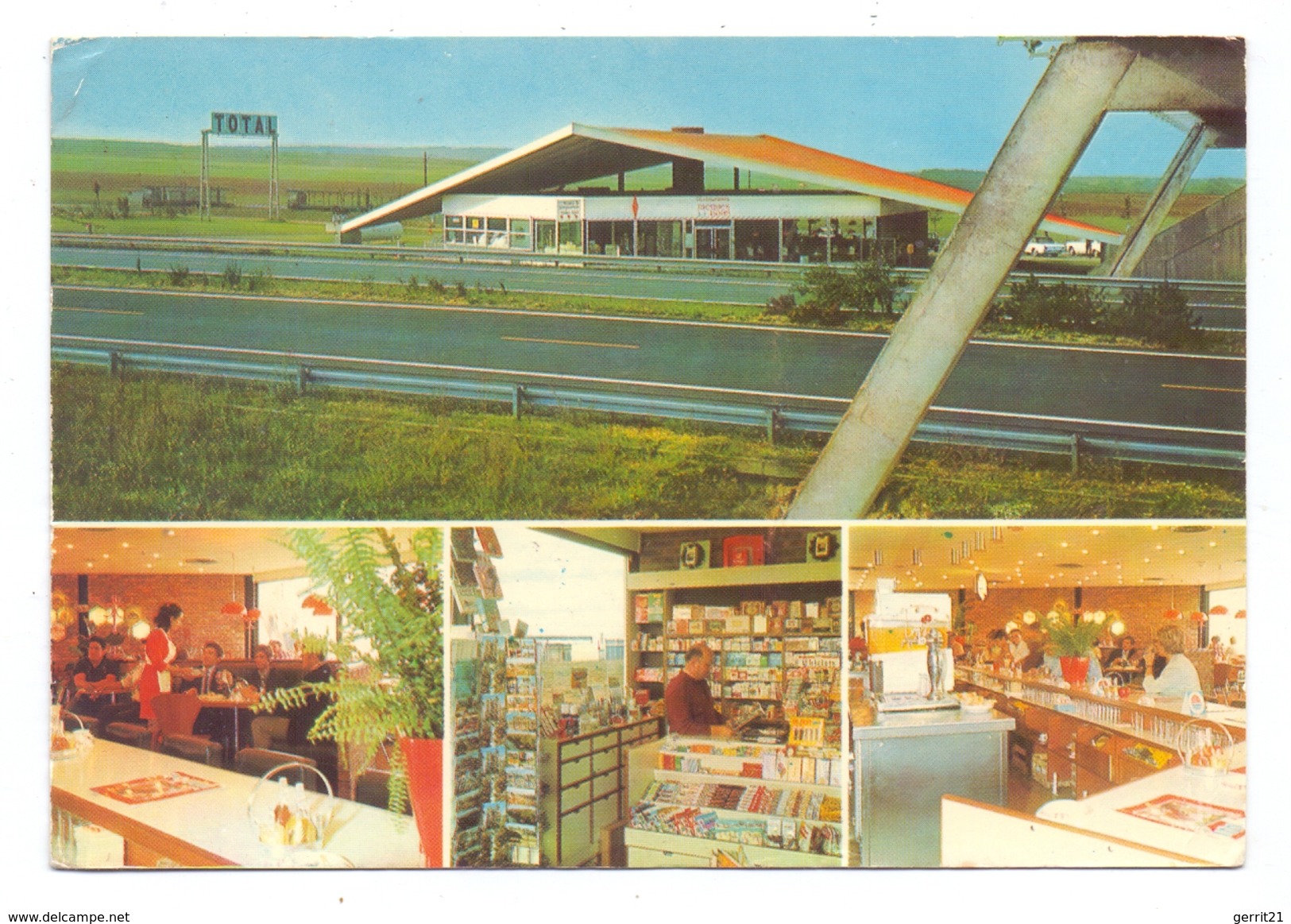 F 89290 VENOY, Autoroute A 6, Restuarants Jacques Borel, TOTAL - Station - Venoy