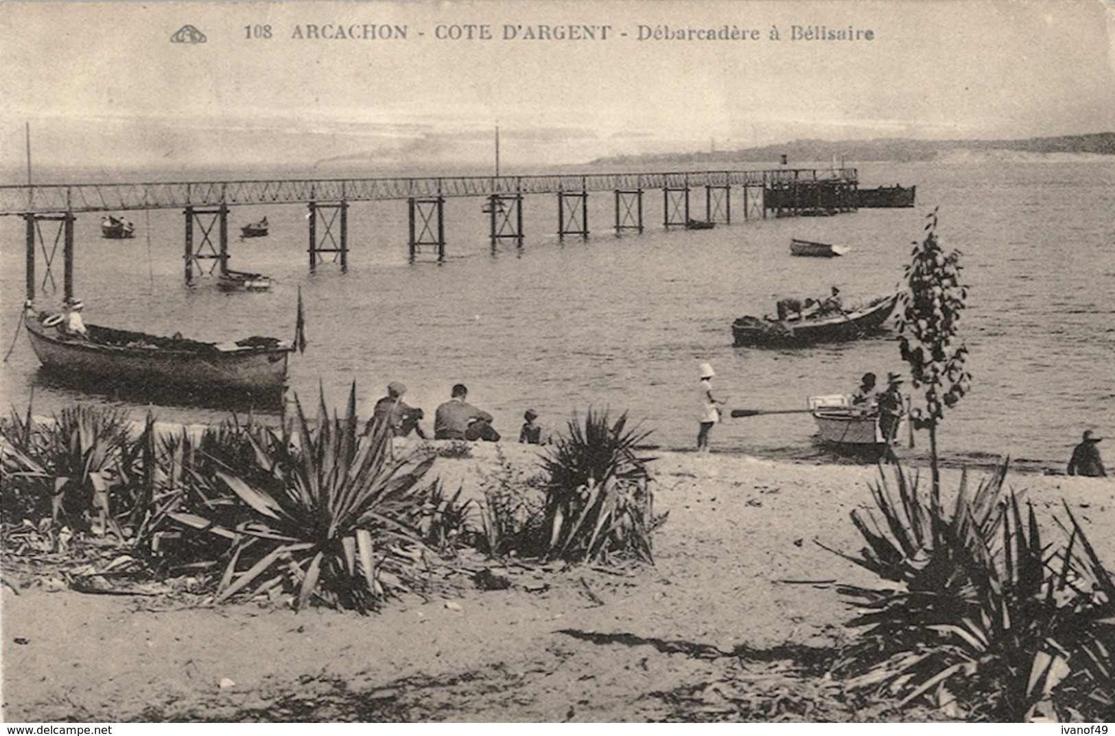 33 - ARCACHON - CPA - Débarcadère à Bélisaire - Arcachon