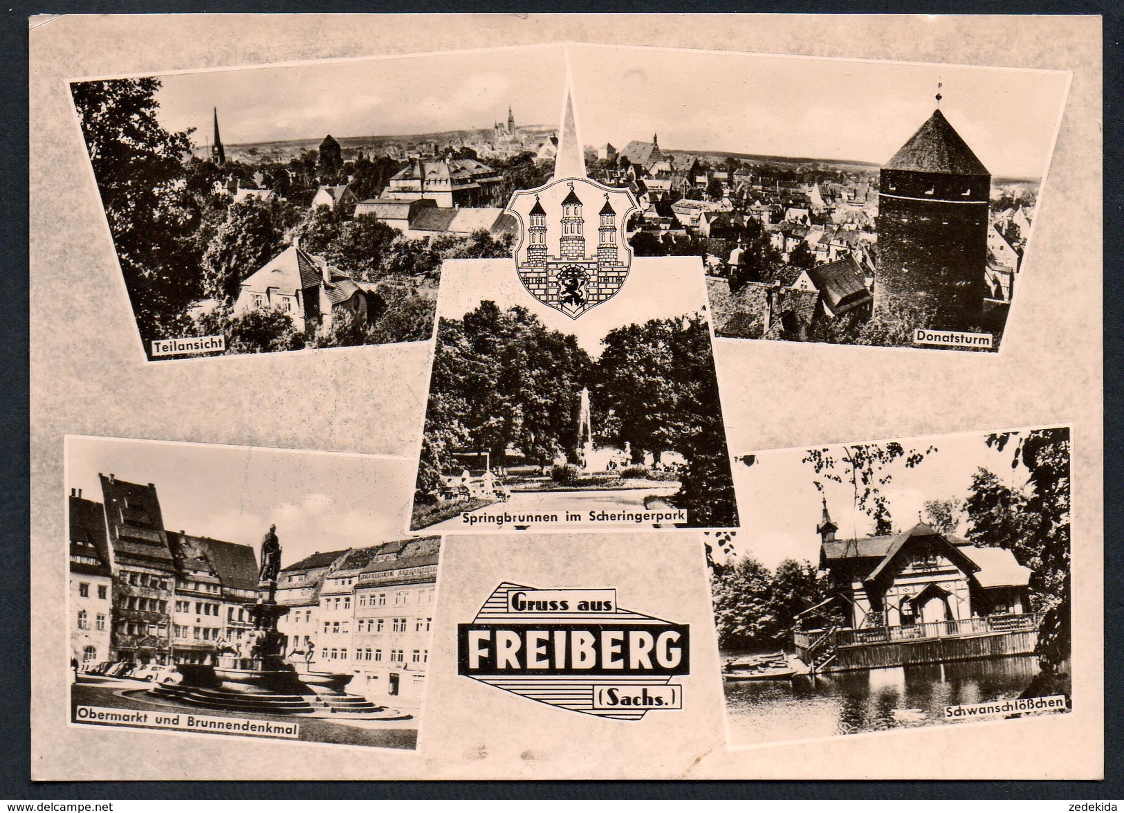 9761 - Alte MBK Ansichtskarte - Freiberg - Gel 1963 - Freiberg (Sachsen)