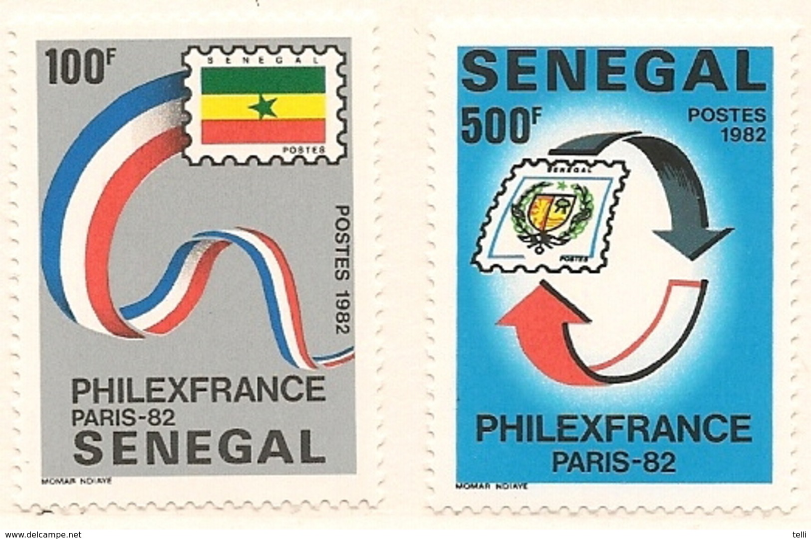 SÉNÉGAL Scott 575-576 Yvert 583-584 (2) ** 1982 Cote 5,2$ - Sénégal (1960-...)