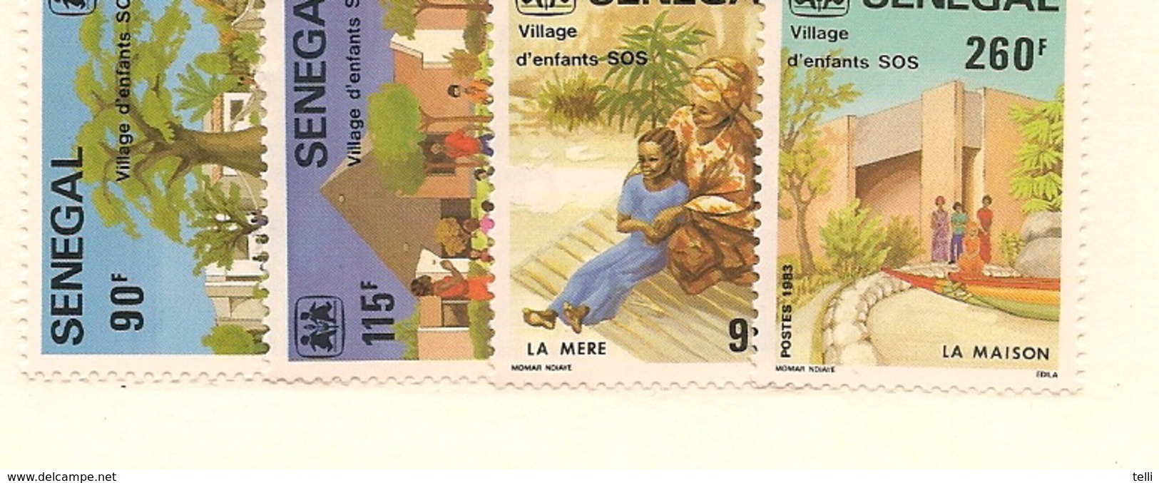 SÉNÉGAL Scott 609-612 Yvert 603-606 (4) ** 1984 Cote 5,50$ - Senegal (1960-...)