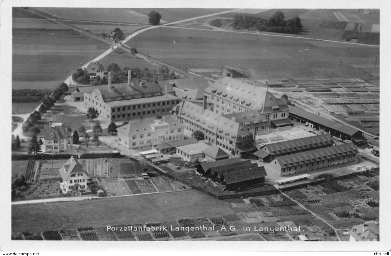 Langenthal Porzelanfabrik  Fliegeraufnahme - Langenthal