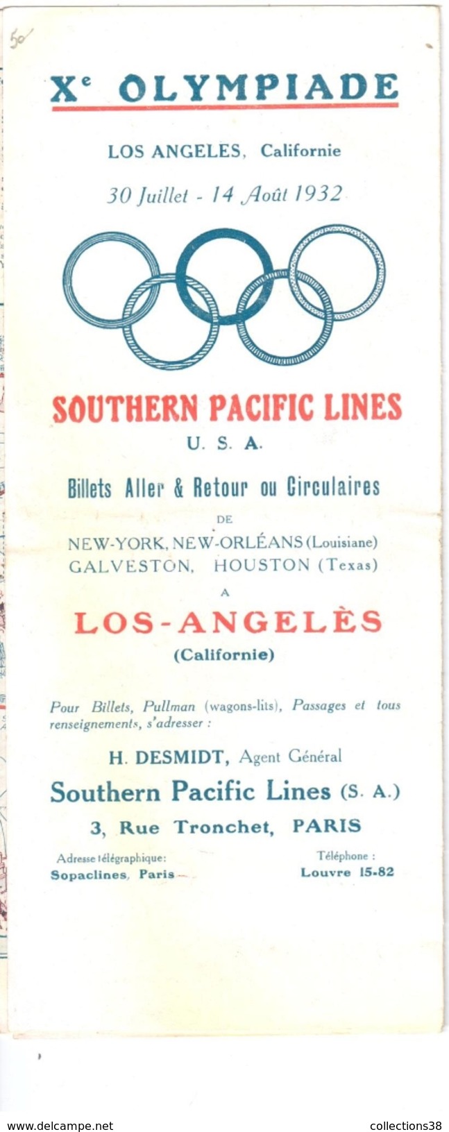 Xe Olympiade Los Angeles Californie - 30 Juillet 14 Août 1932 - Altri & Non Classificati