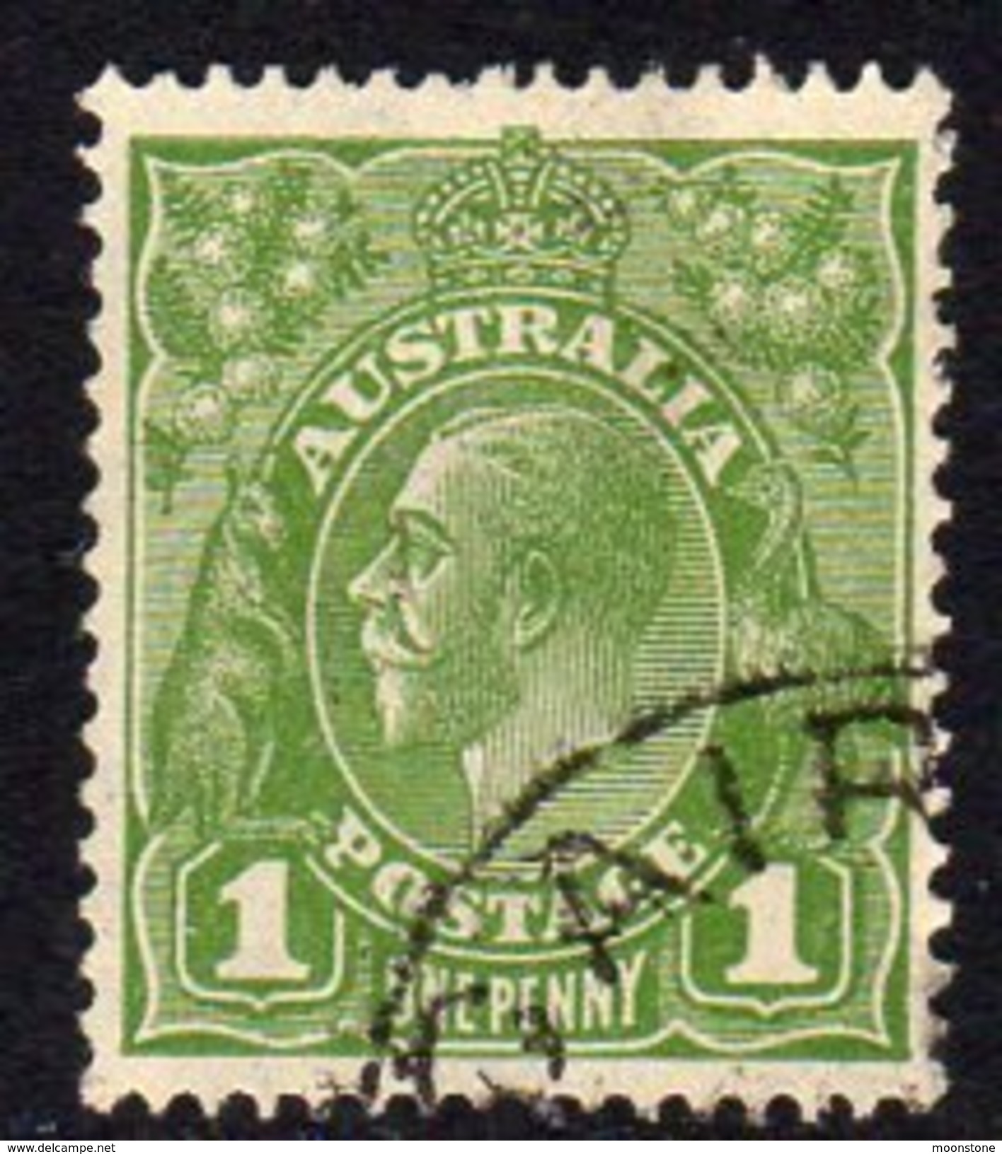 Australia 1931-6 1d Green GV Head, Wmk. 15, Used (SG125) - Oblitérés