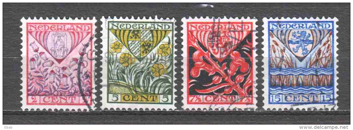 Netherlands 1927 NVPH 208-211 Canceled (1) - Used Stamps