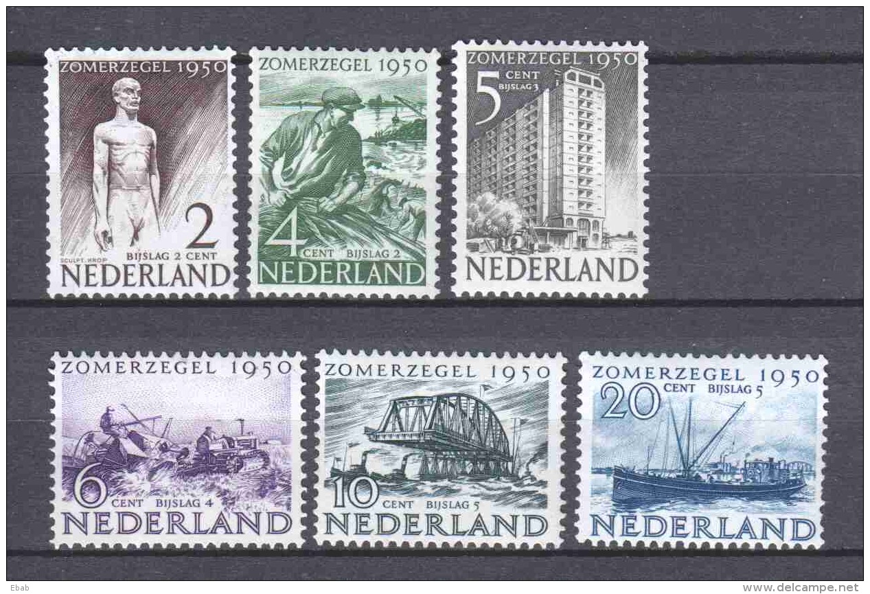 Netherlands 1950 NVPH 550-555 MNH - Ongebruikt