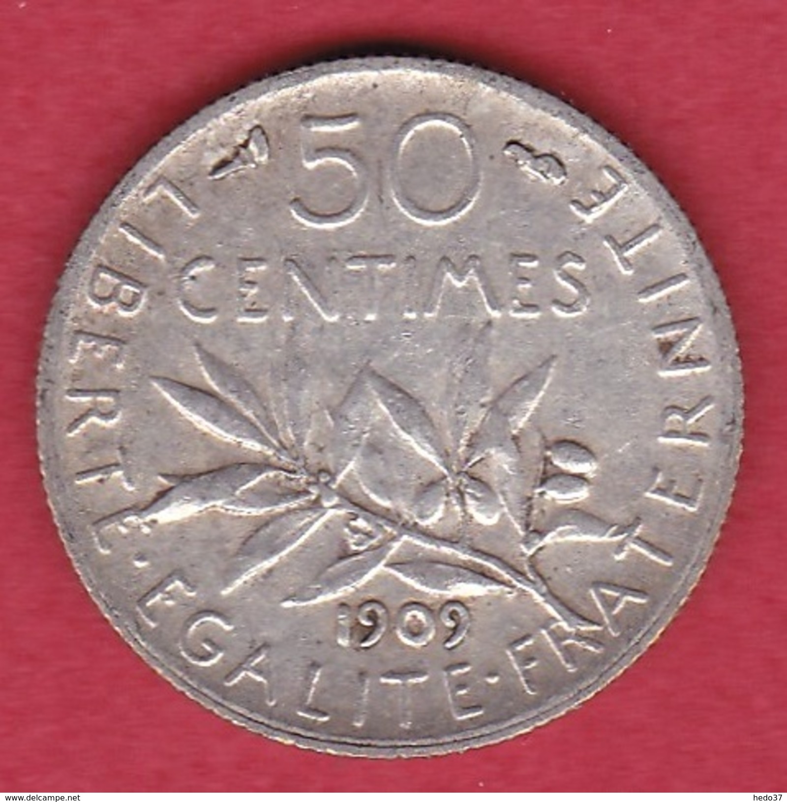 France 50 Centimes Semeuse 1909 - Other & Unclassified