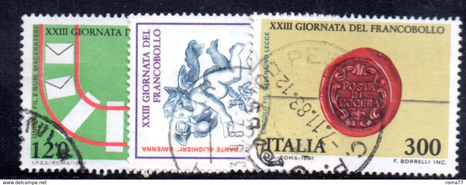 XP1670 - REPUBBLICA 1981, Serie Usata . GIORNATA FRANCOBOLLO - 1981-90: Used