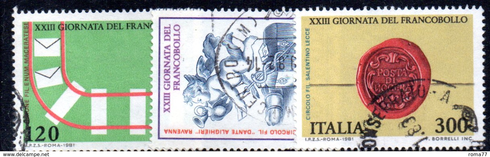 XP1671 - REPUBBLICA 1981, Serie Usata . GIORNATA FRANCOBOLLO - 1981-90: Usati