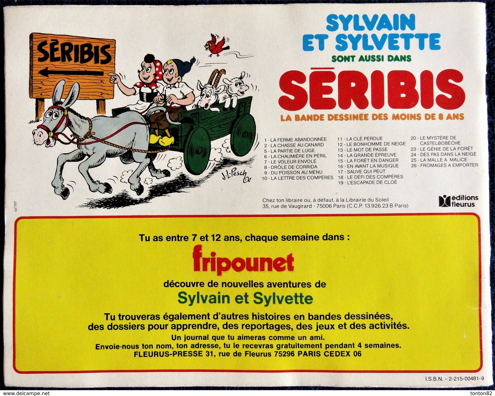 Sylvain Et Sylvette - N° 13 -  " Jojo Et Compagnie  " - Éditions Fleurus - ( 1982 ) . - Sylvain Et Sylvette