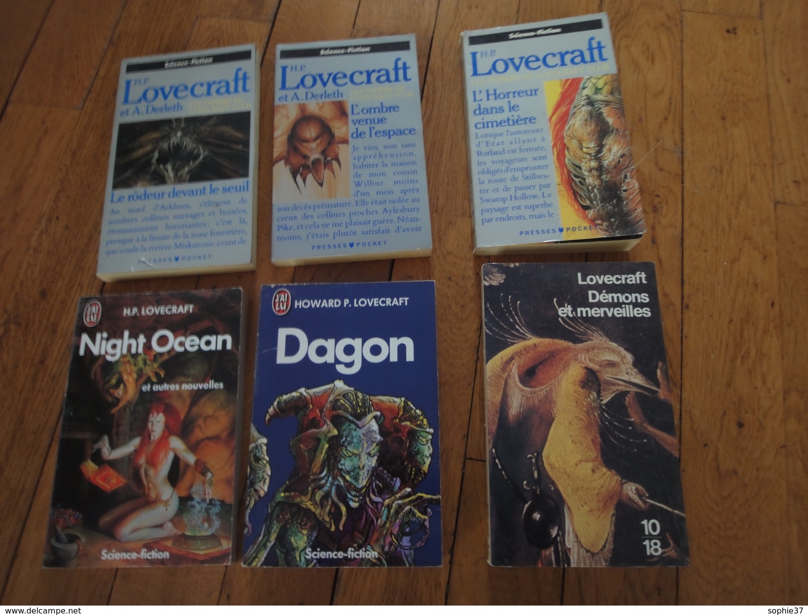 Lot De 6 Livres Science-Fiction De H.P.Lovecraft Et A.Derleth - Paquete De Libros