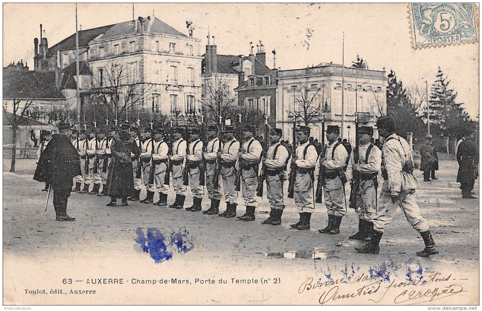 Auxerre        89      Militaires. Champs De Mars         (voir Scan) - Auxerre