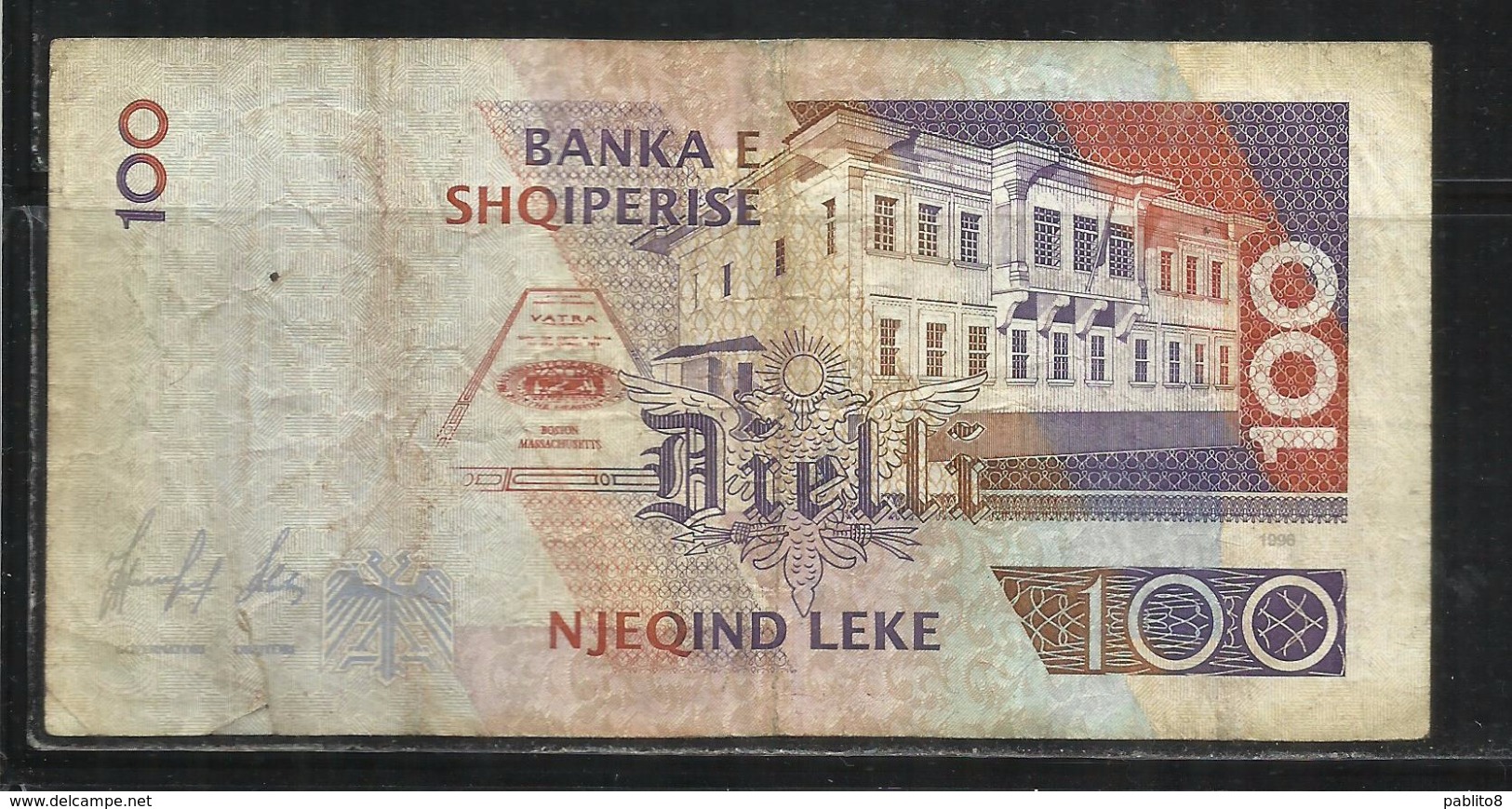 ALBANIA 1996 BANCONOTA BANKNOTE BILLET LEKE 100 LEK - Albania