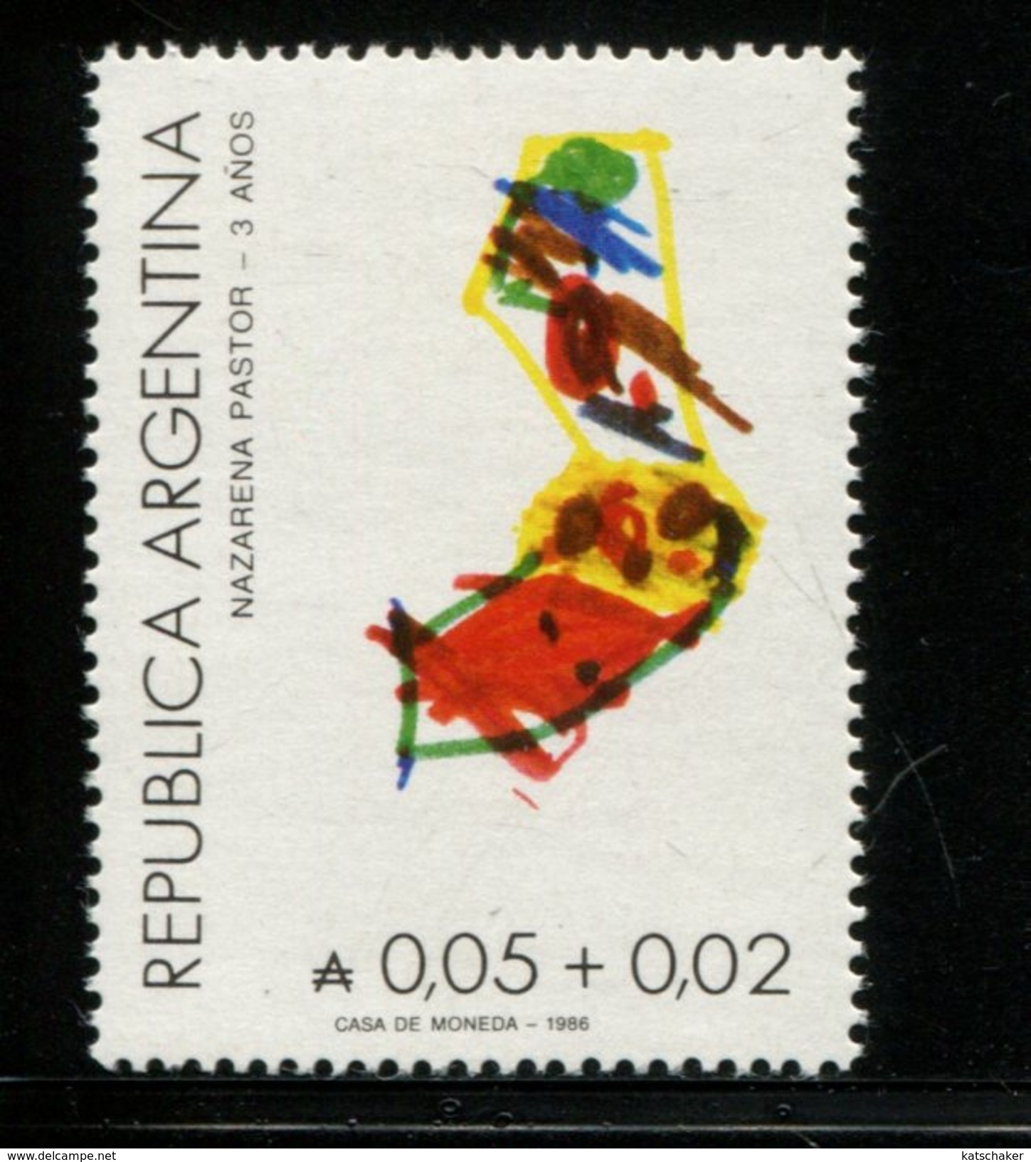 423942360 ARGENTINIE DB 1986 POSTFRIS MINTNEVER HINGED POSTFRIS NEUF YVERT 1542 - Neufs