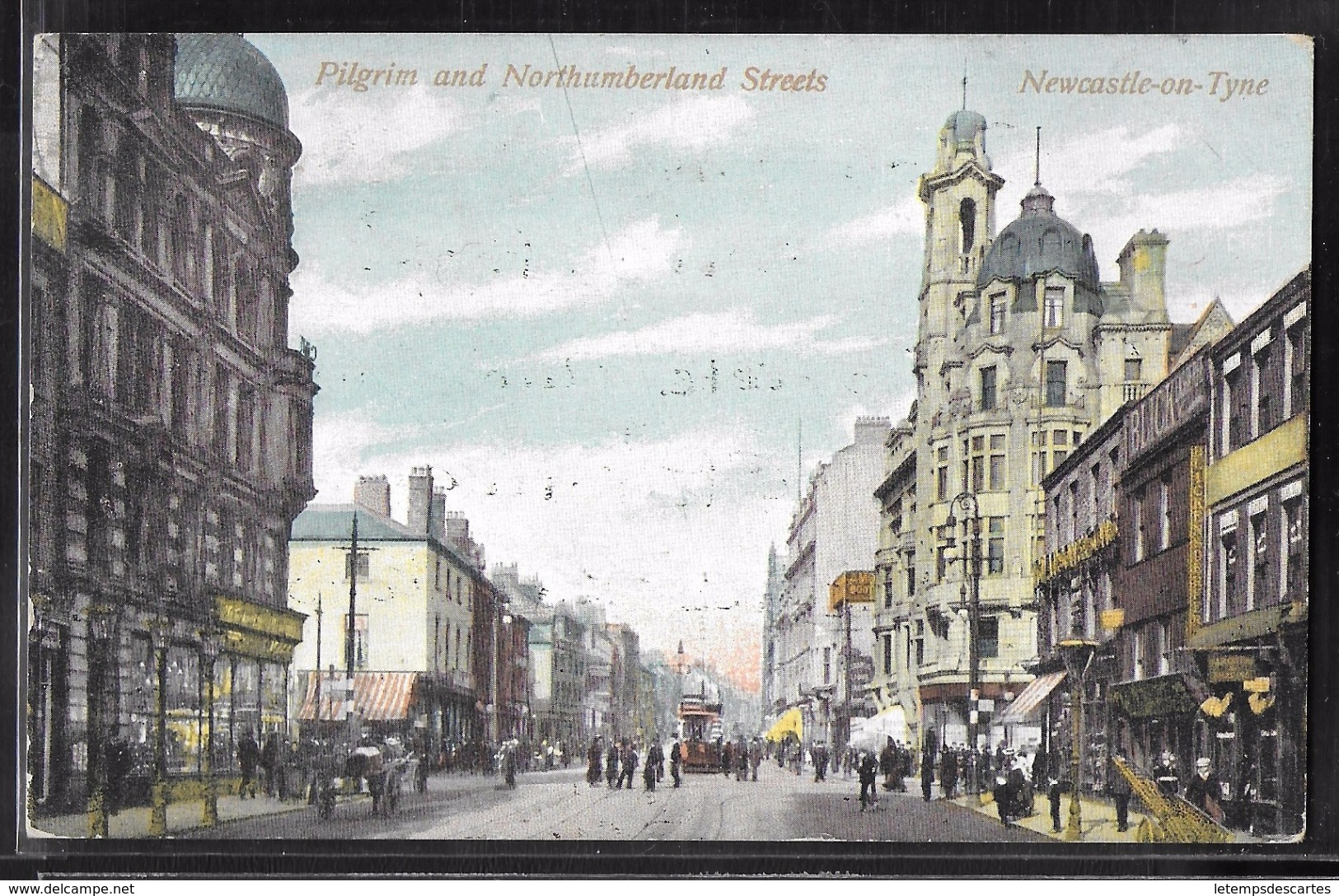 REPRODUCTION ANGLETERRE - Newcastle-On-Tyne, Pilgrim And Northumberland Streets - Newcastle-upon-Tyne