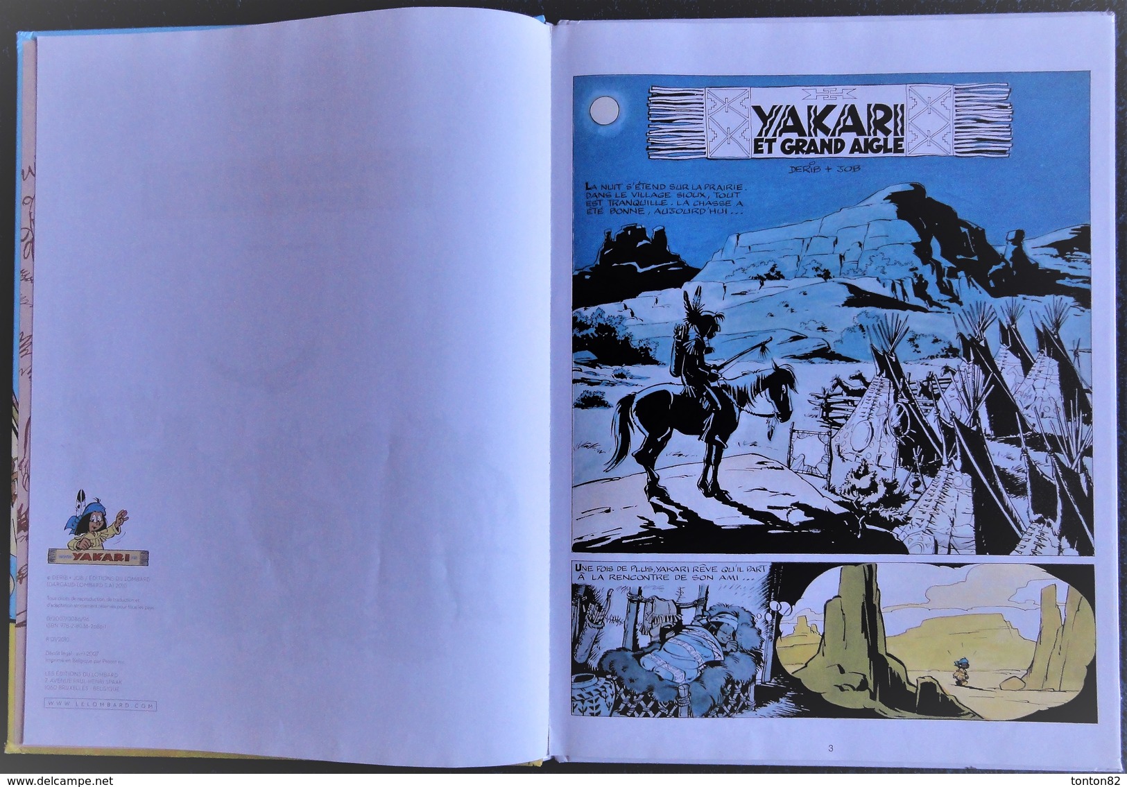 Derib + Job - YAKARI - N° 1 - Yakari Et Grand Aigle - Casterman - ( 2010 ) . - Yakari