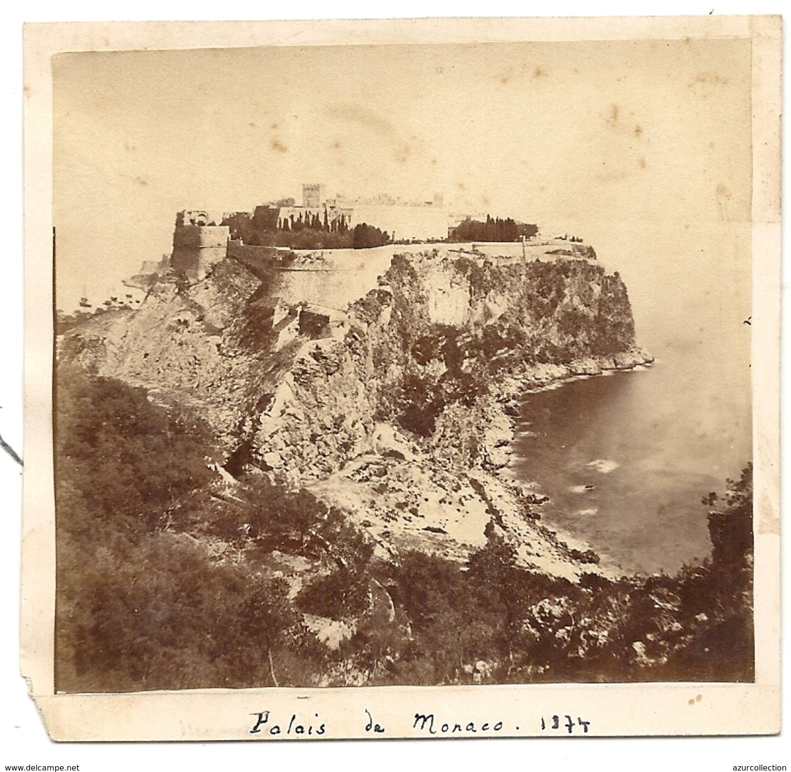 MONACO . PALAIS EN 1874 - Lieux