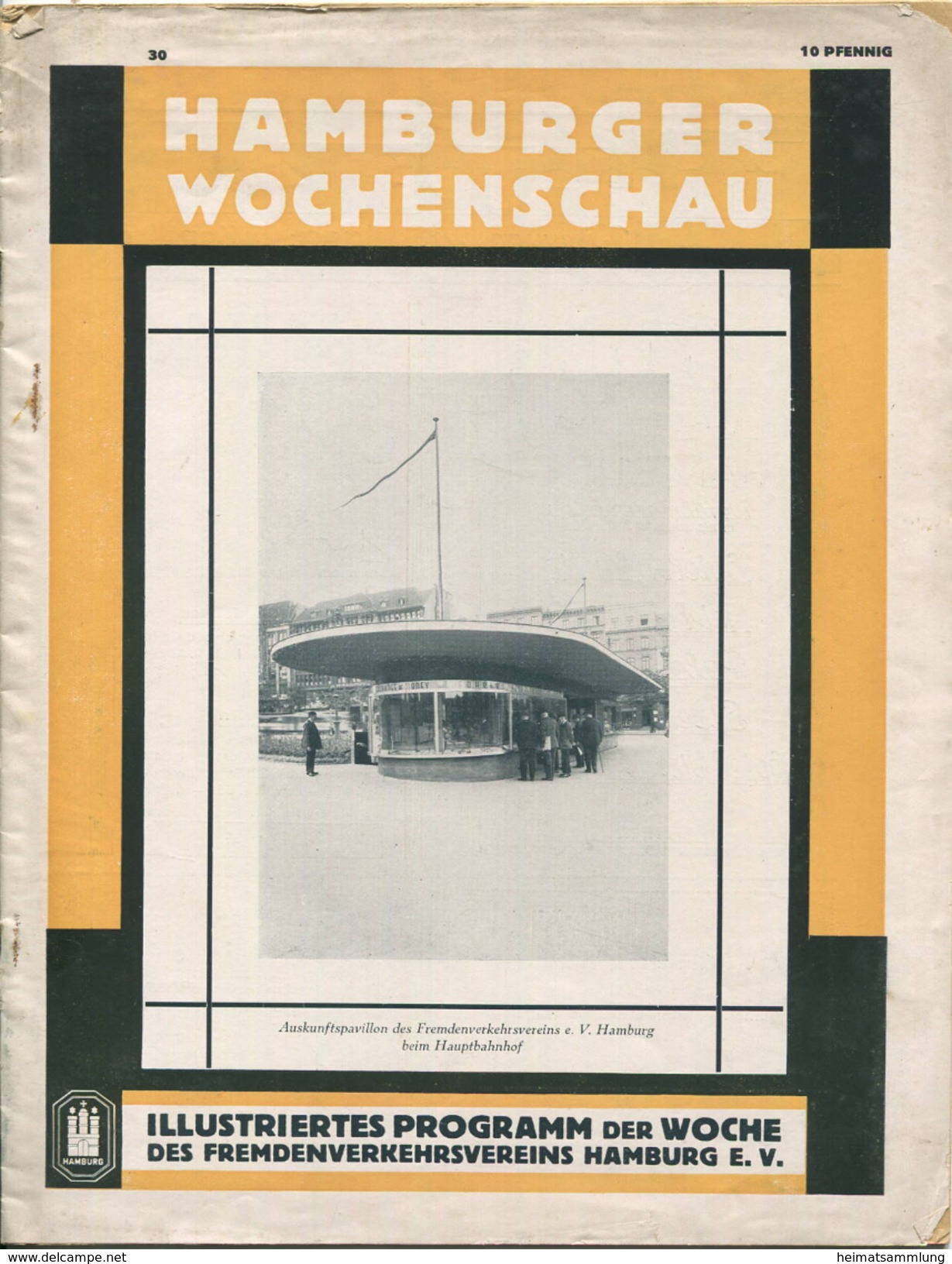 Hamburger Wochenschau Juli 1929 - 18 Seiten - Reizen En Ontspanning