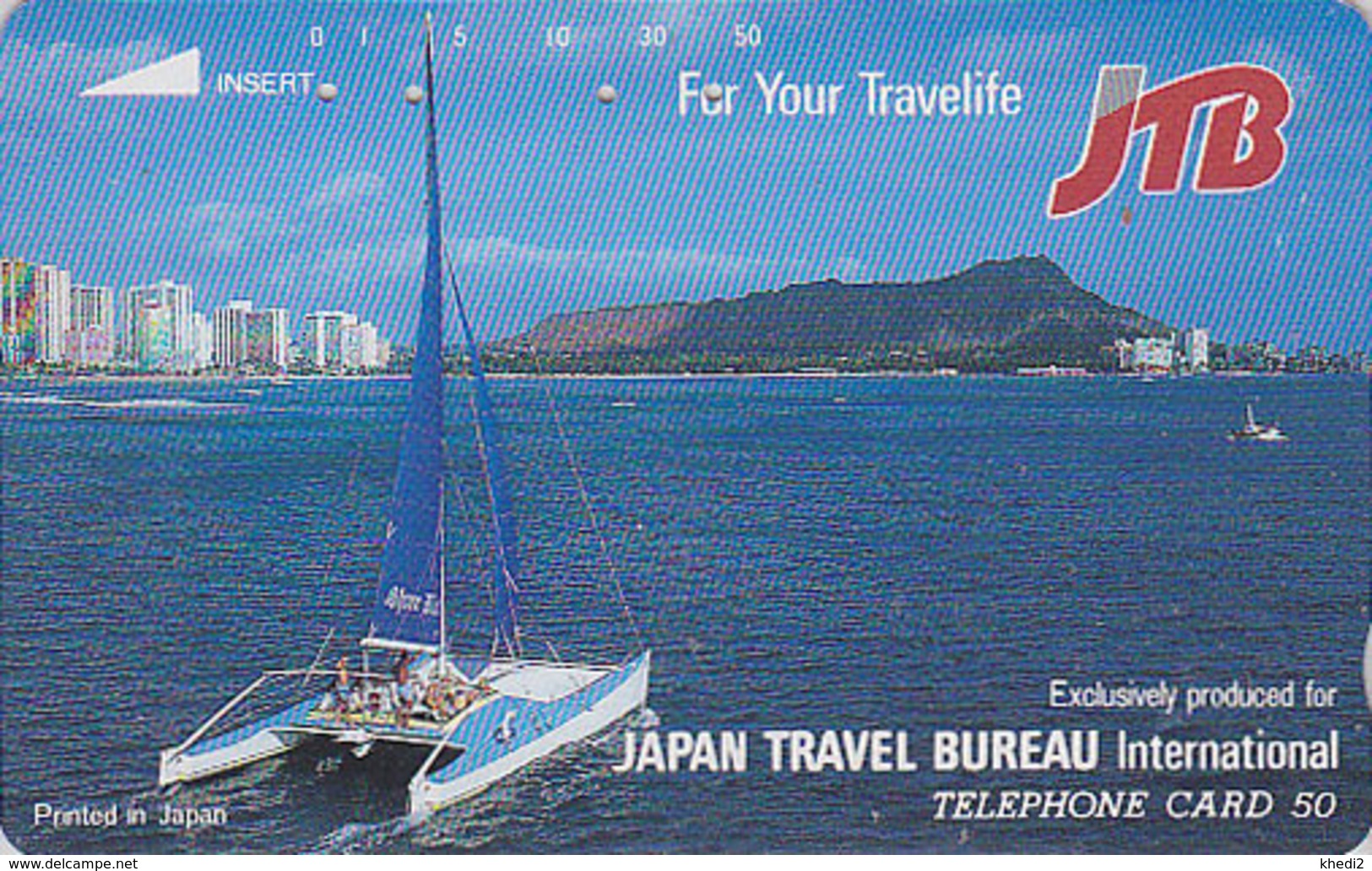 RARE Télécarte Japon / 110-57414 - JTB - HAWAII / USA - Bateau - Ship Japan Phonecard Telefonkarte - 847 - Japan