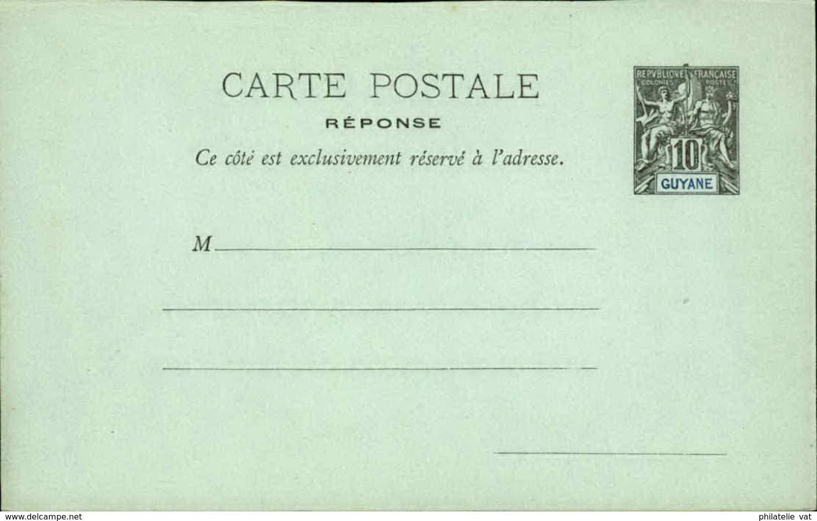 GUYANE - Entier Sur Carte Vierge Au Type Groupe - P21139 - Cartas & Documentos