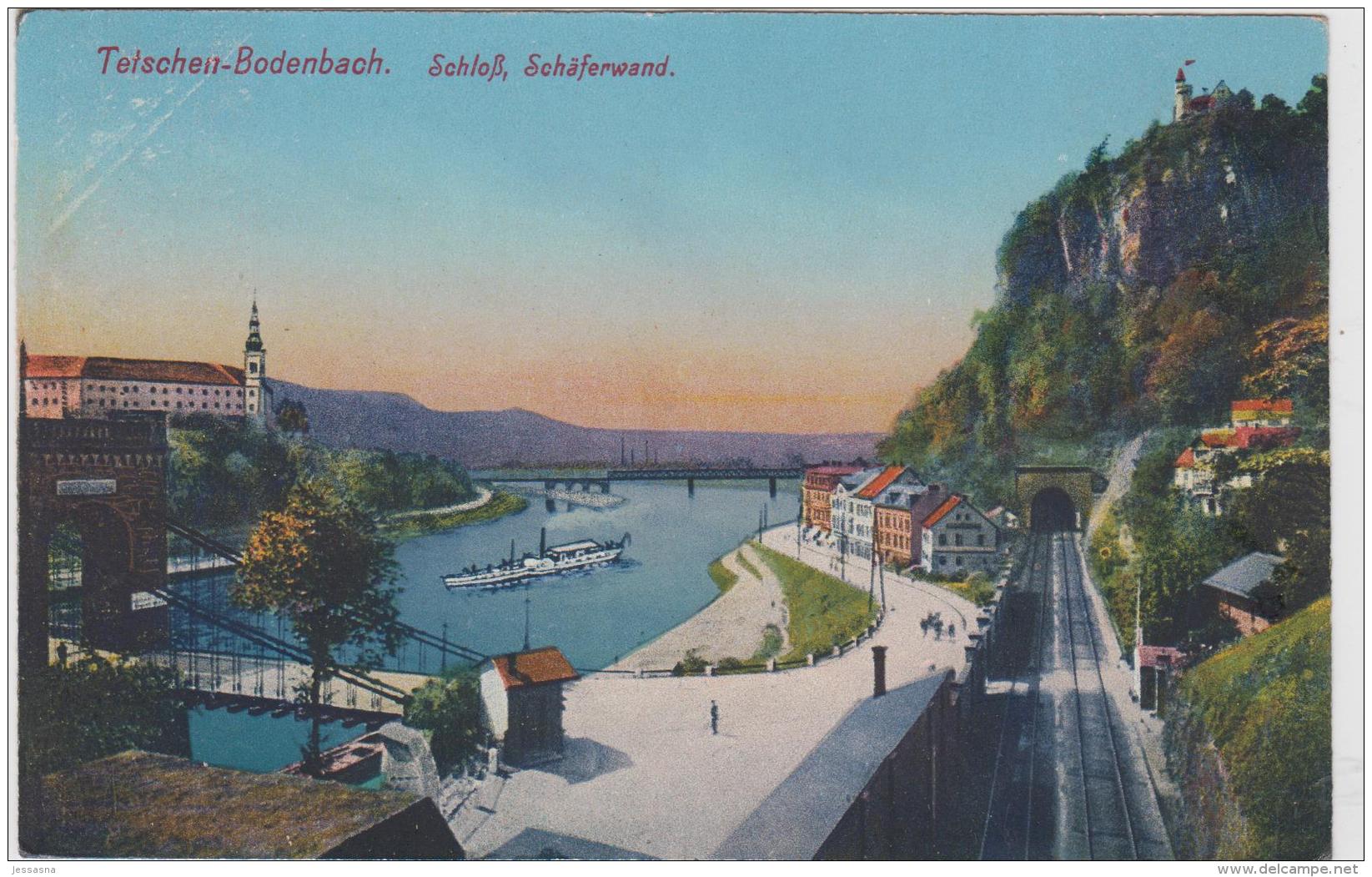 AK - (Böhmen) OBERGRUND Und TETSCHEN Mit Blick Ins Elbtal Um 1900 - Tsjechië