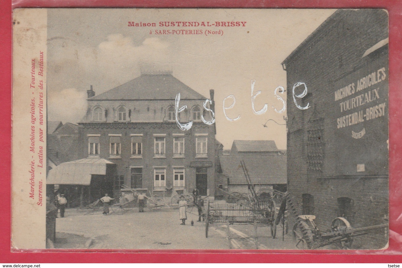 Sars-Poteries - Top Carte - Maison Sustendal-Brissy ... Machines Agricoles ... Etc  - 1935 ( Voir Verso ) - Feignies