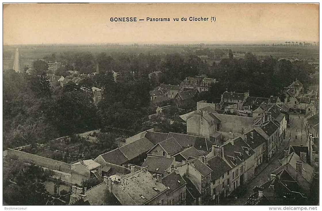 95  GONESSE PANORAMA VU DU CLOCHER - Gonesse