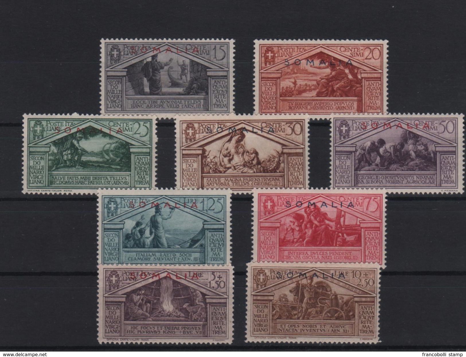 1930 Somalia Virgilio Serie Cpl MNH - Somalie