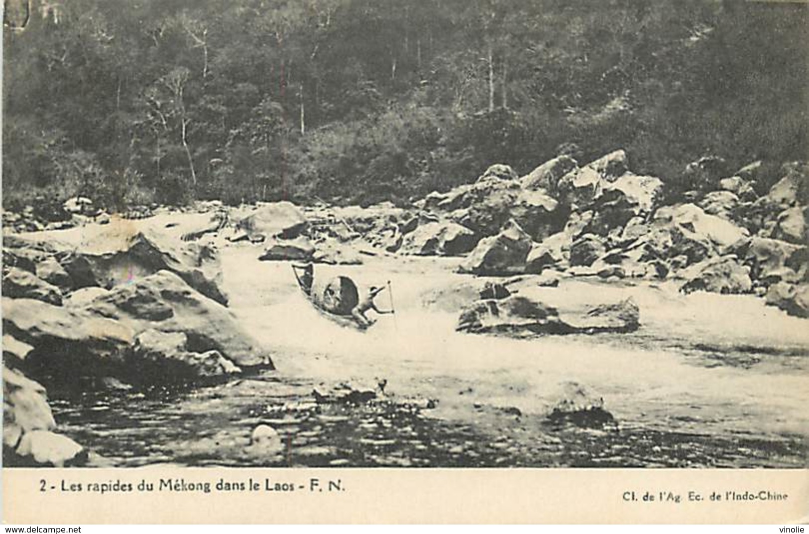 A-17-1174 :   LAOS LES RAPIDES DU MEKONG - Laos