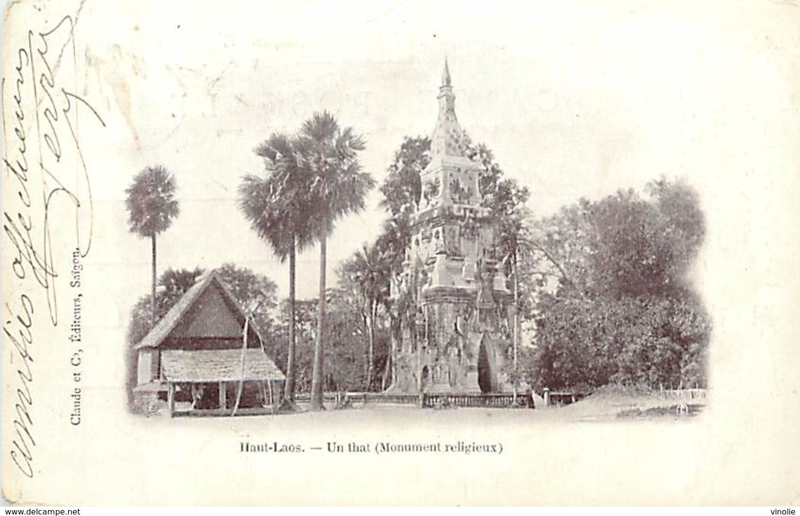 A-17-1176 :   HAUT-LAOS  UN THAT MONUMENT RELIGIEUX - Laos