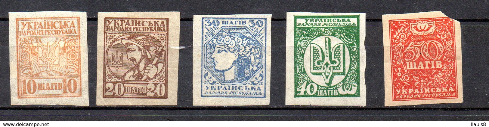 UCRANIA. AÑO 1918. Y 39/43  (MH) - Carpatho-Ukraine