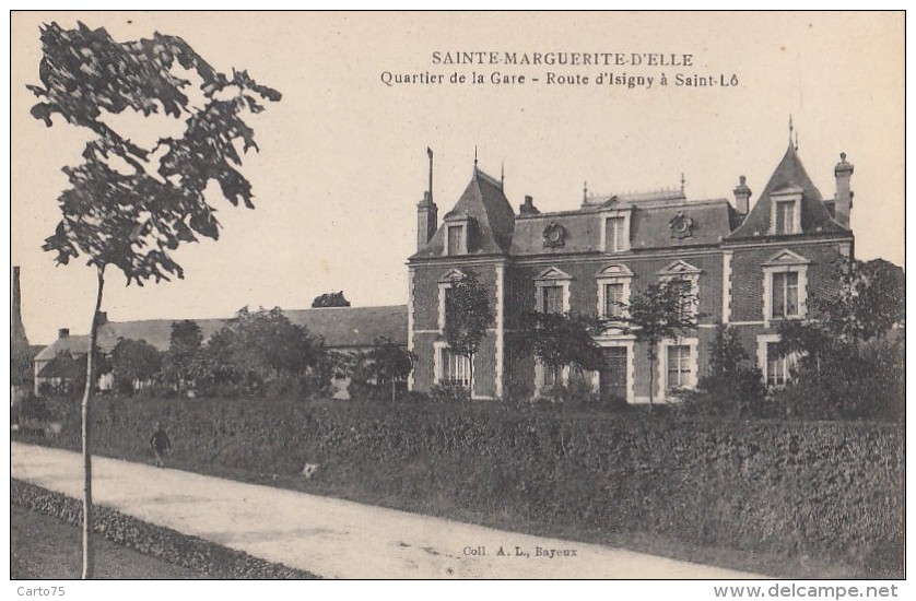 Sainte Marguerite D'Elle 14 -  Villa Quartier De La Gare Route D'Isigny Saint-Lô - Autres & Non Classés