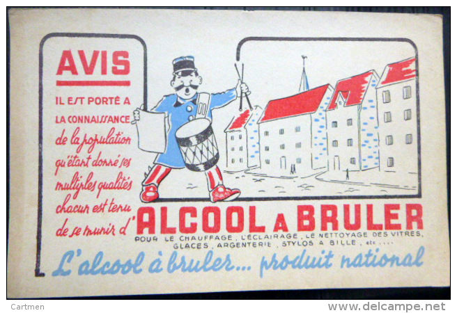 BUVARD  ANCIEN  GARDE CHAMPETRE  ALCOOL A BRULER - Autres & Non Classés