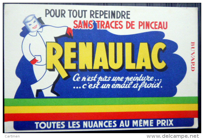 BUVARD  ANCIEN  RENAULAC PEINTURE LAQUE - Pinturas