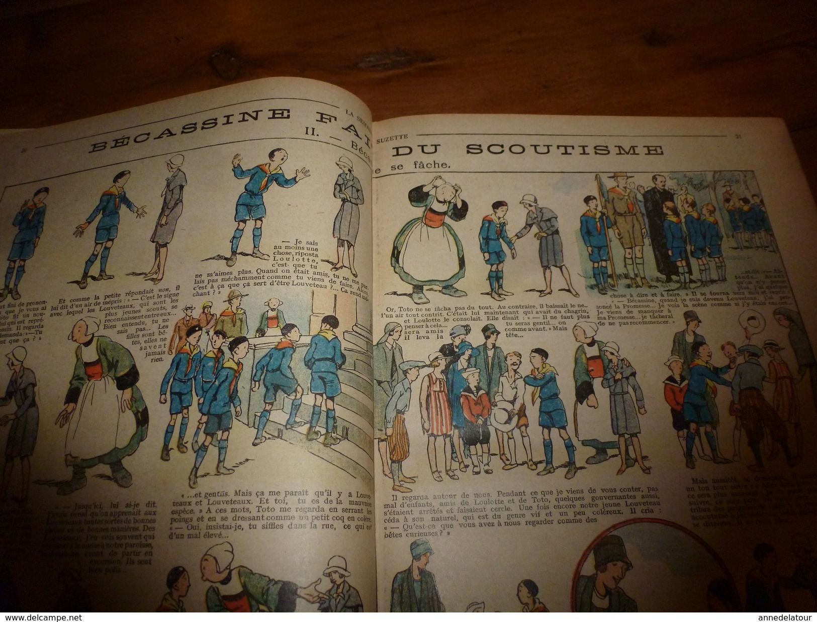 1931 LSDS  Bécassine Fait Du Scoutisme  (Bécassine Se Fache Contre Les Scouts Louveteaux; La Reine VICTORIA ; Etc - La Semaine De Suzette