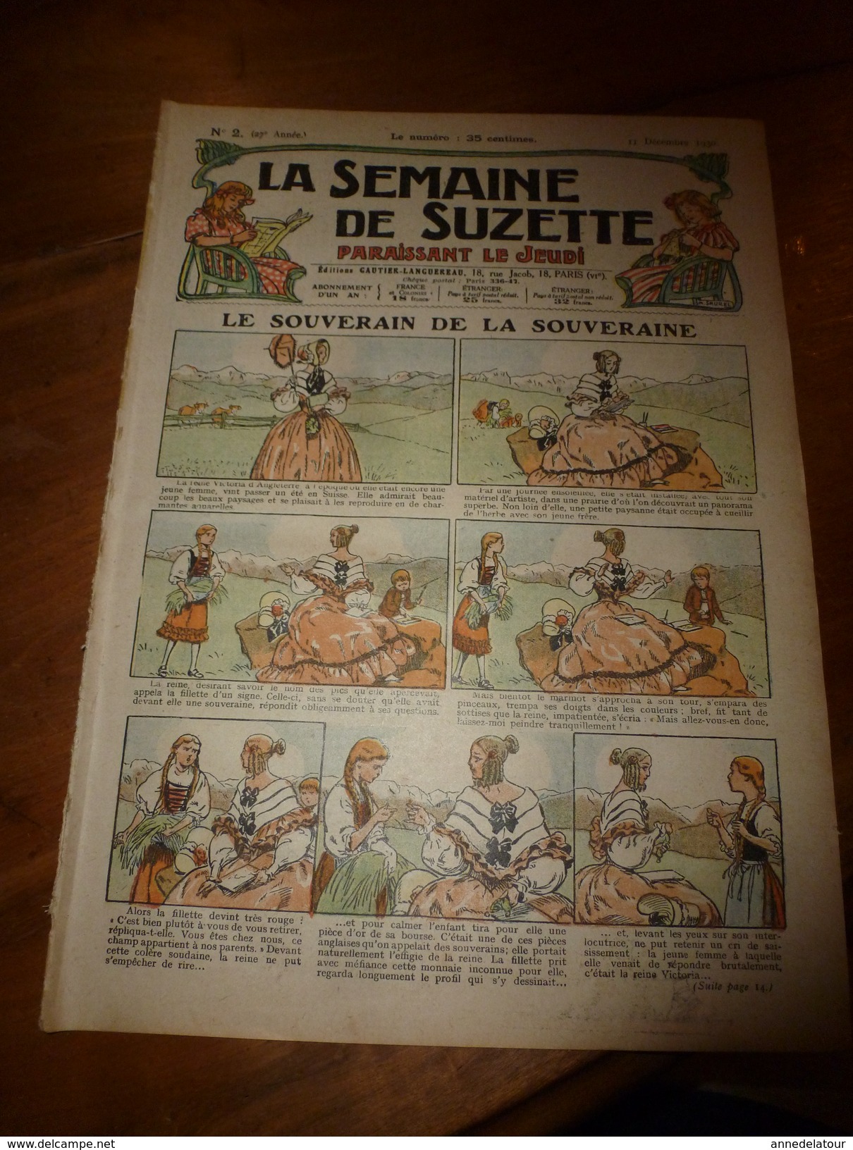 1931 LSDS  Bécassine Fait Du Scoutisme  (Bécassine Se Fache Contre Les Scouts Louveteaux; La Reine VICTORIA ; Etc - La Semaine De Suzette