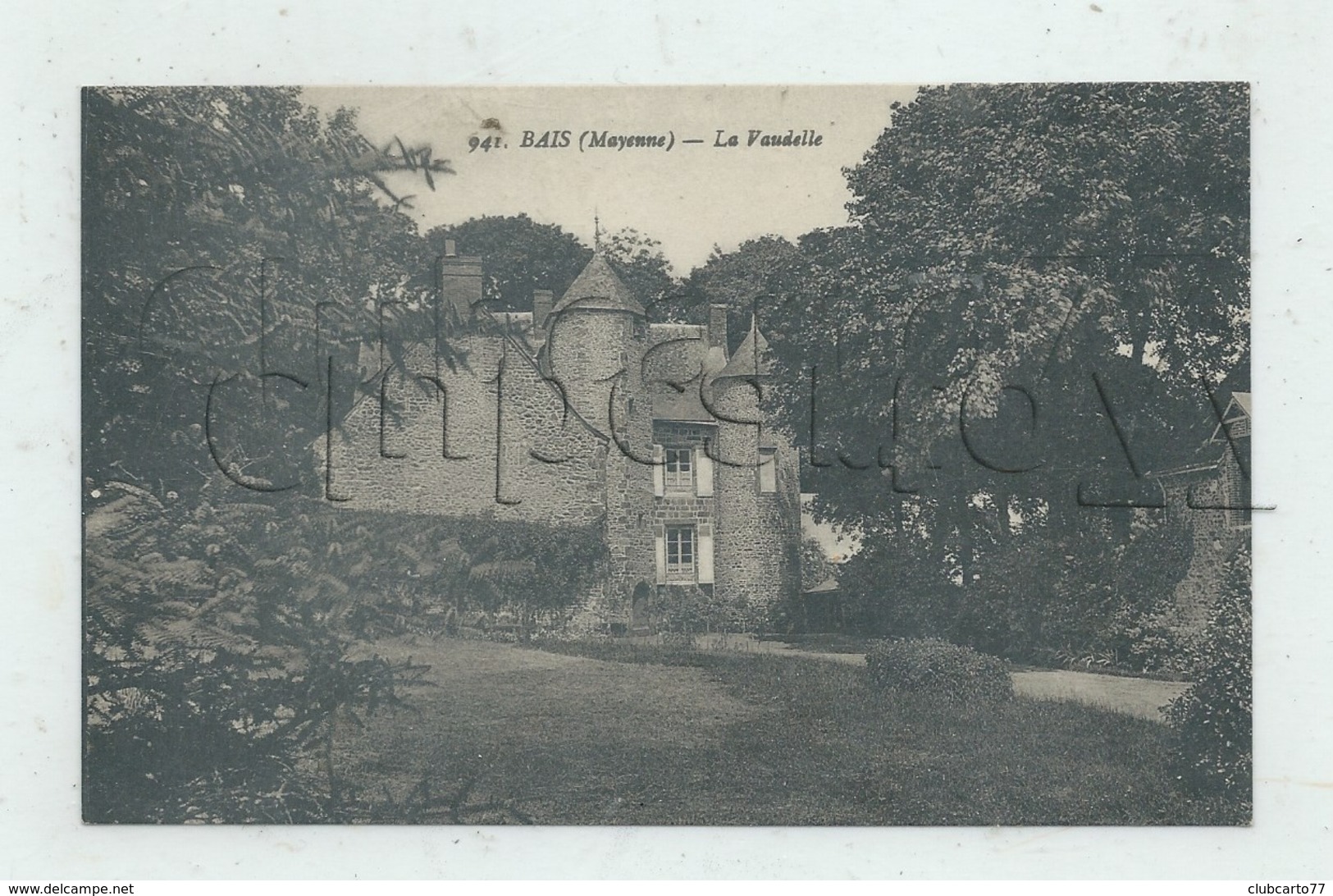 Bais (Mayenne) : La Villa "La Vaudelle" En 1920  PF. - Bais