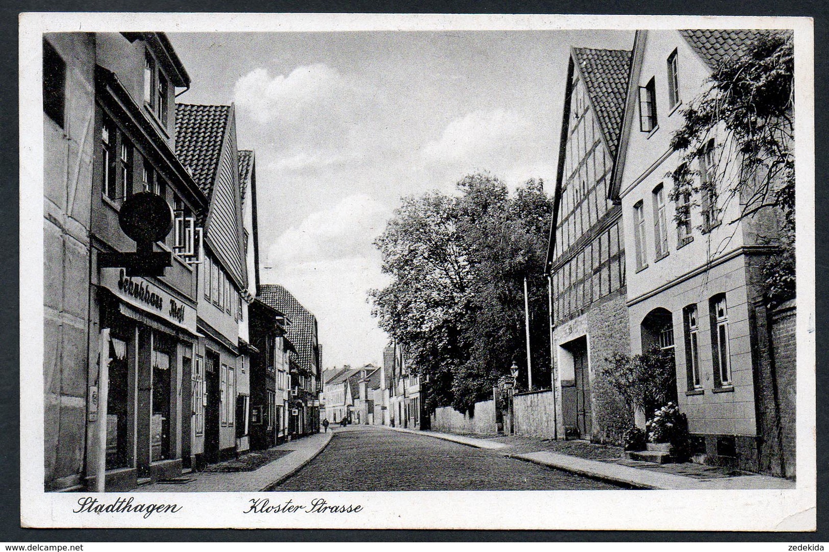 9806 - Alte Ansichtskarte - Stadthagen - Kloster Straße - Gel 1942 - Andres TOP - Stadthagen