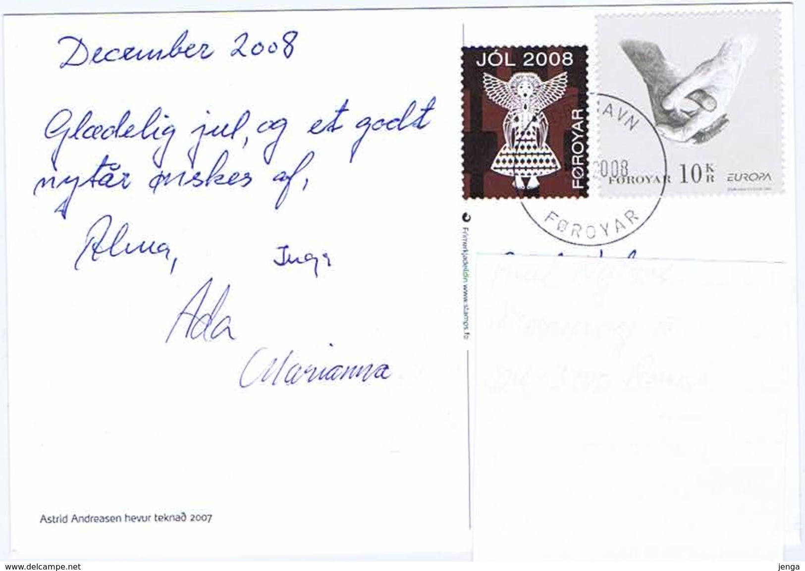 Faroe Islands; 1980;  Christmas Card Sent To Denmark; Europa - CEPT Stamp And Christmas Seal - Other & Unclassified