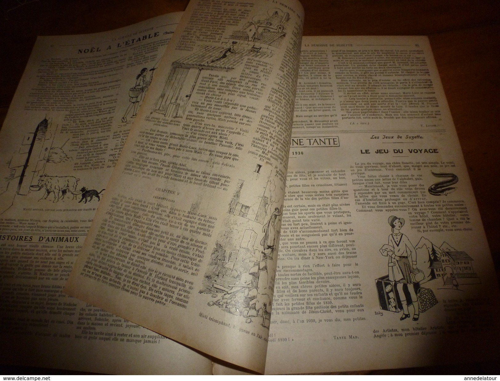 1931 LSDS  Bécassine Fait Du Scoutisme  (Ce Bon Mr Proey-Minans ); NOËl à L'étable ;  Etc - La Semaine De Suzette