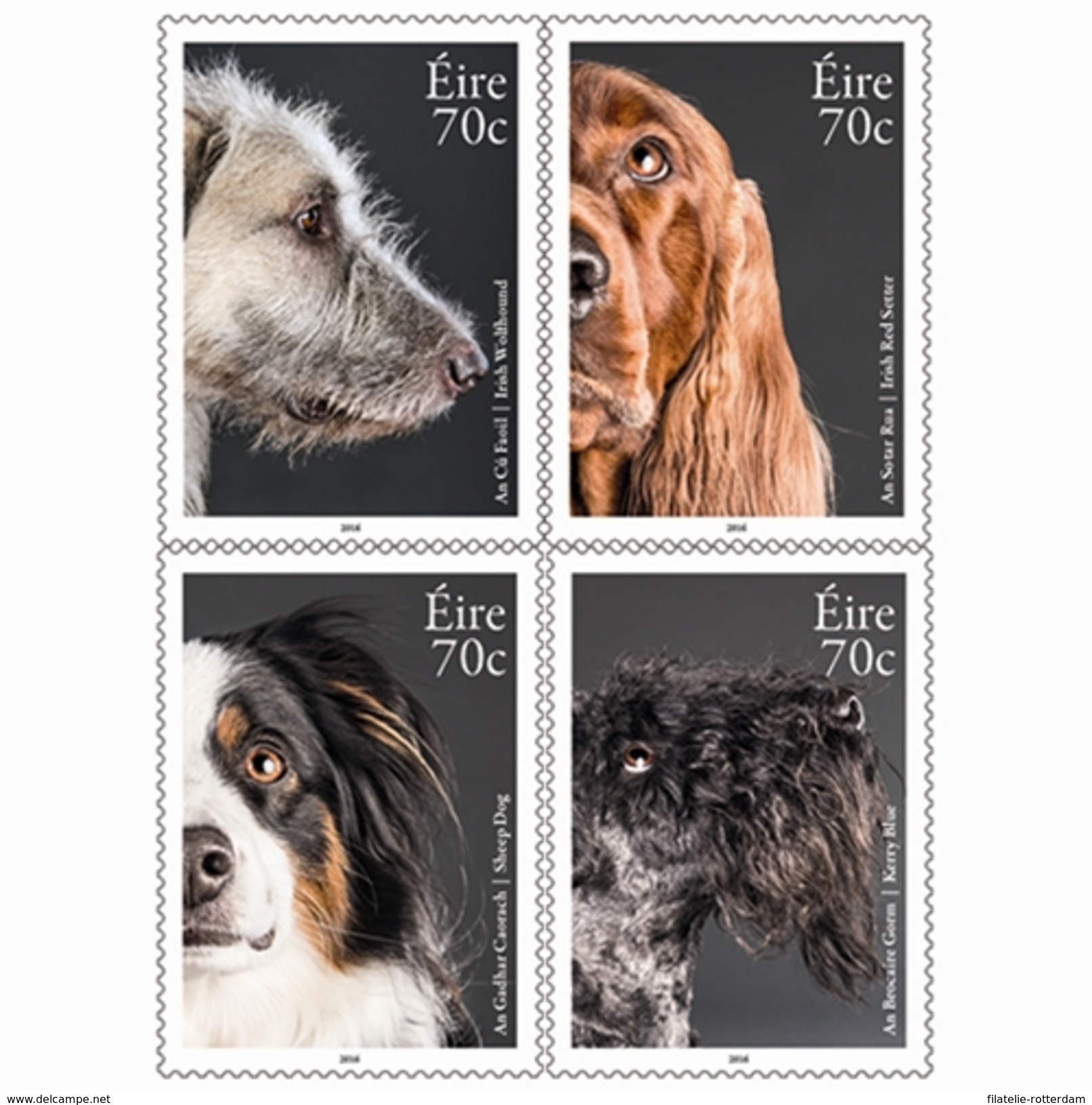 Ierland / Ireland - Postfris / MNH - Complete Set Honden 2016 - Neufs