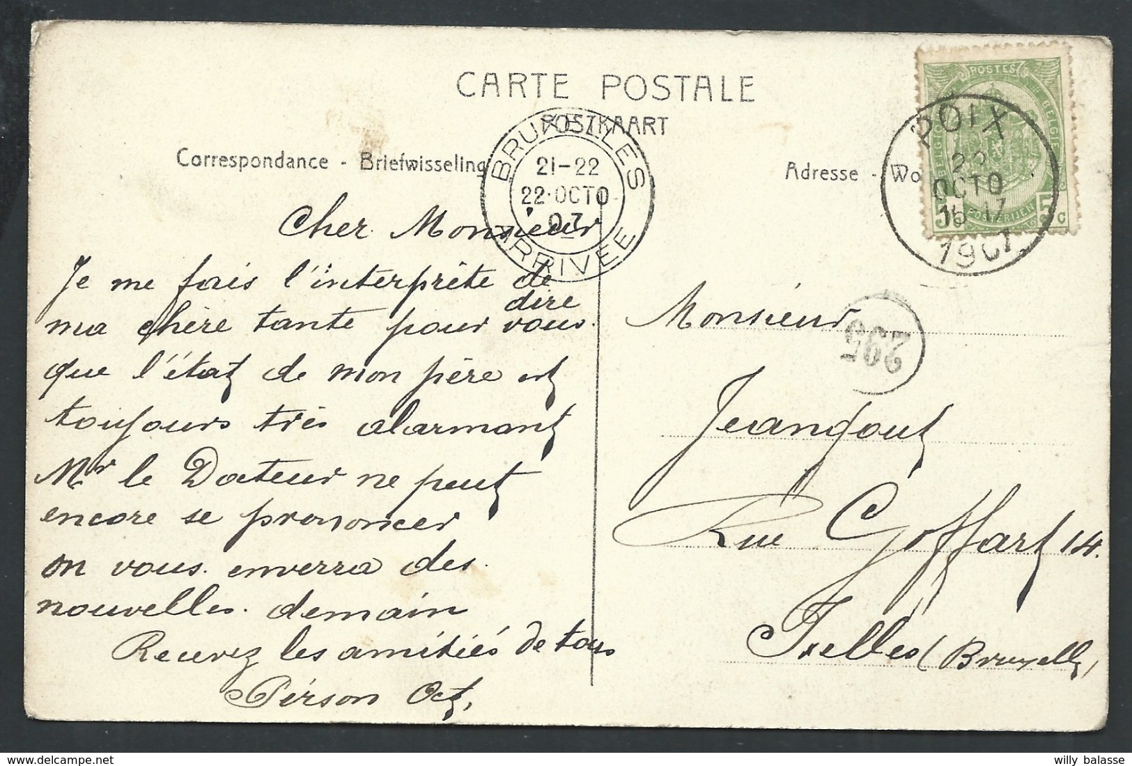 +++ CPA - VILLANCE - Réception De S.G.Mgr Heylen - Confirmation 19 Juin 1907   // - Libin