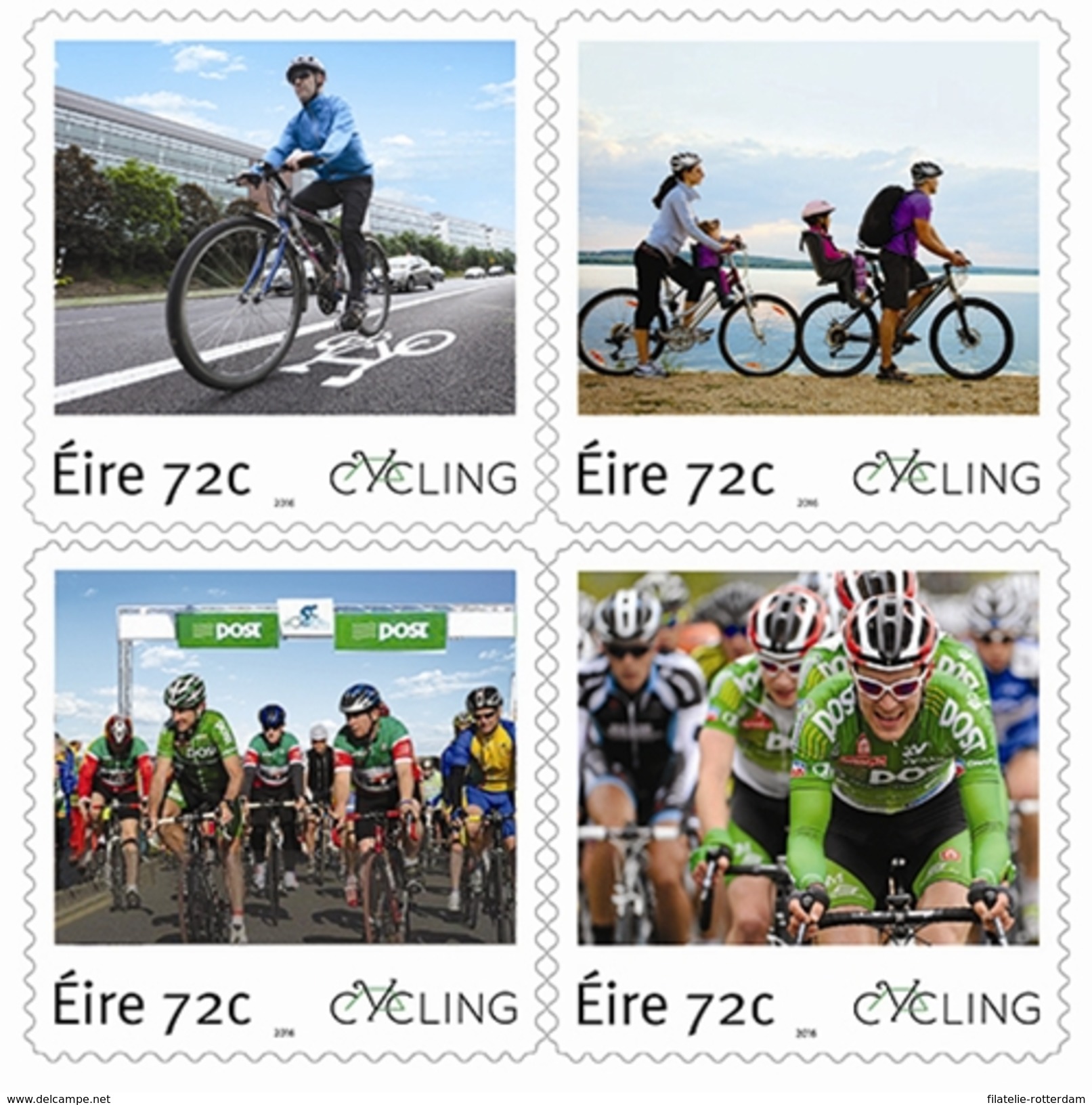 Ierland / Ireland - Postfris / MNH - Complete Set Fietsen In Ierland 2016 - Neufs