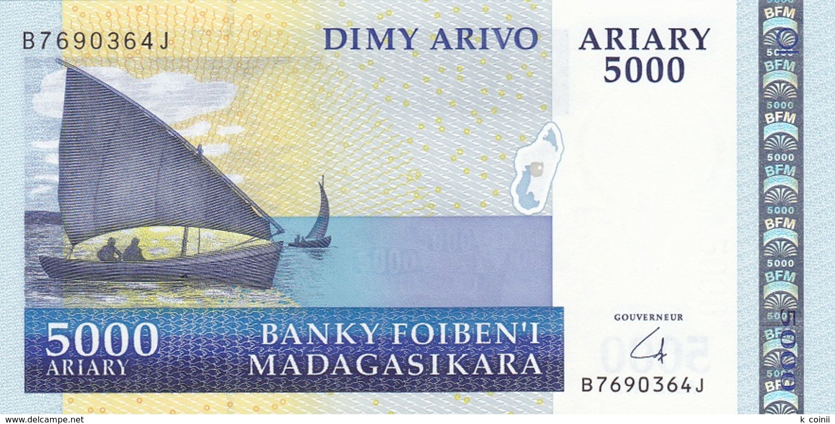 Madagascar 5000 5.000 Ariary 2006 - UNC - Madagascar